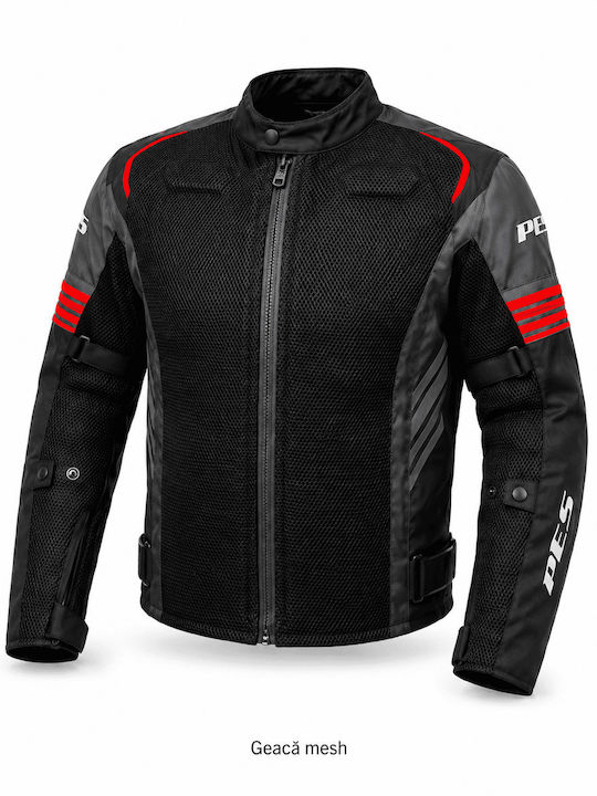 Grand Air Jachetă Moto de Iarnă pentru Bărbați Impermeabilă Neagră