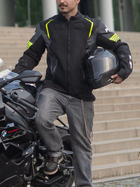 Grand Air Geacă Moto de Iarnă pentru Bărbați, Impermeabilă, Verde