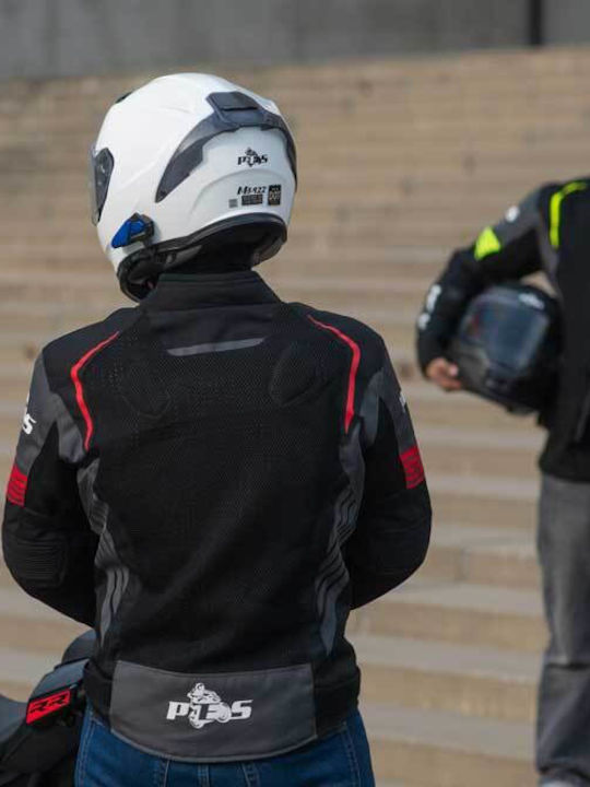 Grand Air Jachetă Moto de Iarnă pentru Bărbați Impermeabilă Neagră