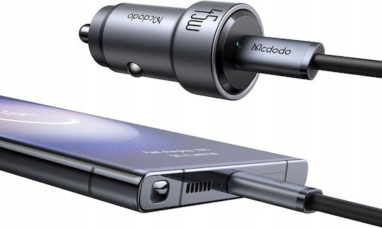 Mcdodo Φορτιστής Αυτοκινήτου 45W με μία Θύρα: 1xType-C Μαύρο Χρώμα