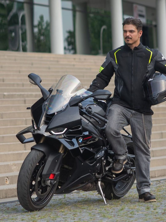 Grand Air Geacă Moto de Iarnă pentru Bărbați, Impermeabilă, Verde