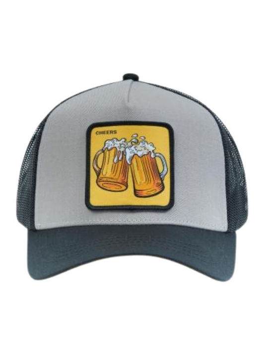 Premium Capslab Cheers Trucker Cap Cl4 1 Ct Cheb Grey-cl4 1 Ct Cheb-grey