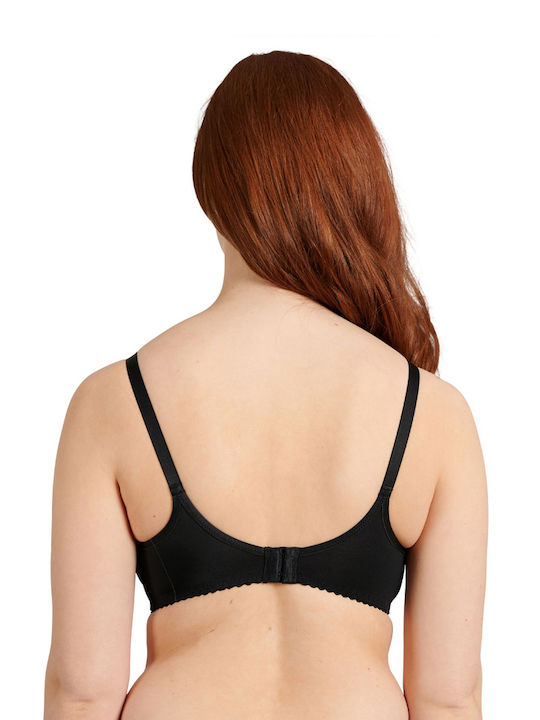 Naturana Umstands- und Still-BH mit Clips Schwarz