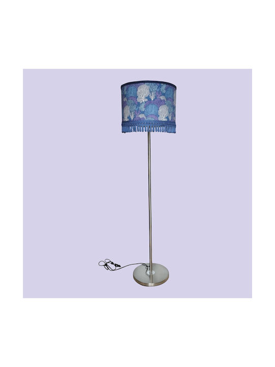 Oxygen Purple Japanesse Floor Lamp with Socket for Bulb E27 Purple