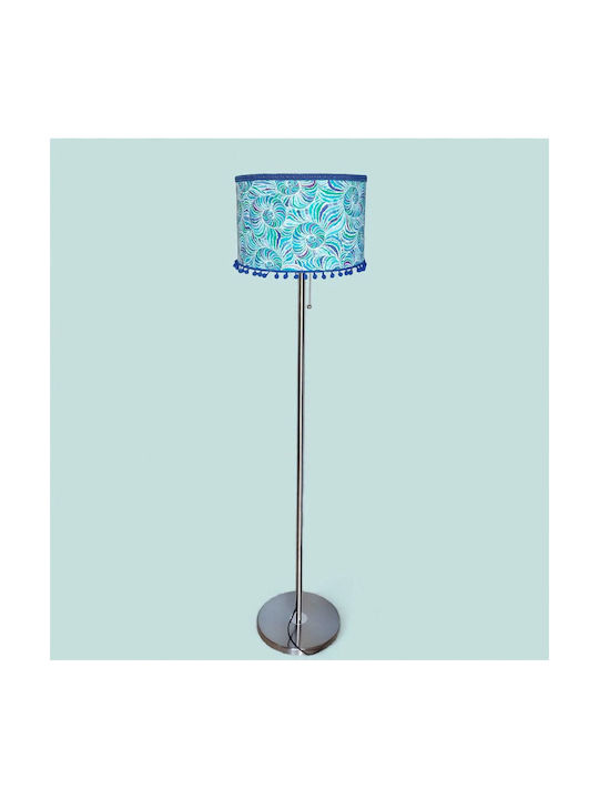 Oxygen Blue Ocean Floor Lamp H165xW1.65cm. with Socket for Bulb E27 Blue