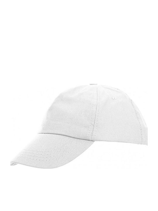 About Basics Παιδικό Καπέλο Jockey Υφασμάτινο Λευκό