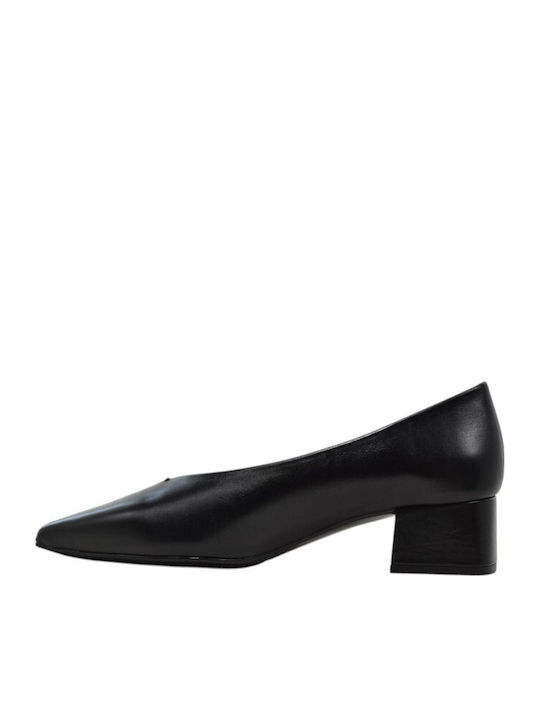 Black Leather Heels