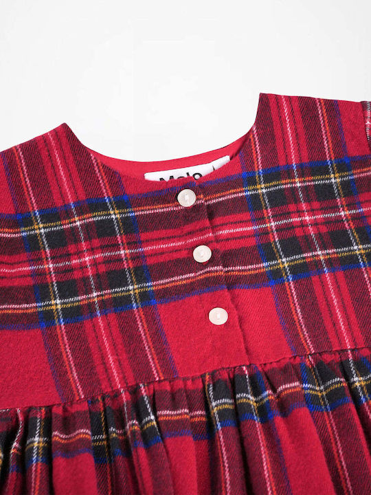 Mädchenkleid Langärmelig Rot