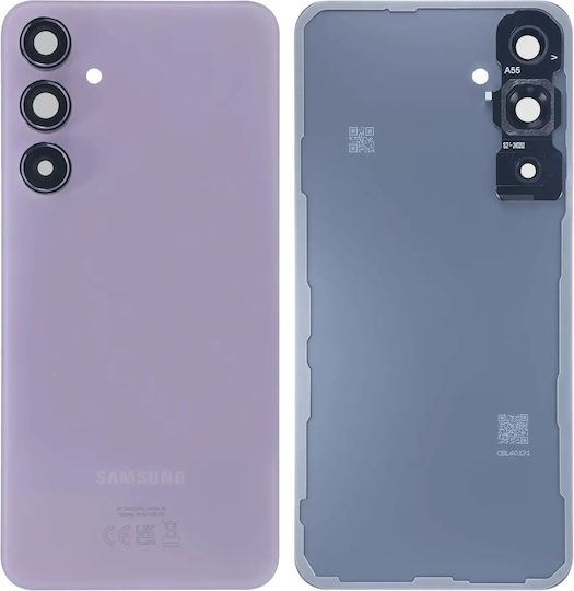 Задно стъкло за капак Samsung Galaxy A55 5G A556 2024 Service Pack люляково