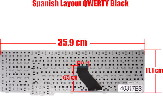 Tastatură Spaniolă Pentru Laptop Acer Aspire 5535 5735z 5737 6530g 7000 7100 7520 7720g 9300 9400 9420 9800 9920g 9j.n8782.r0m 9j.n8782.r0s Neagră Cod.40317es