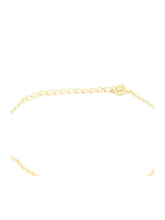 Brățară de Damă cu Model Ochișor din Argint Placat cu Aur și Zircon 20 cm