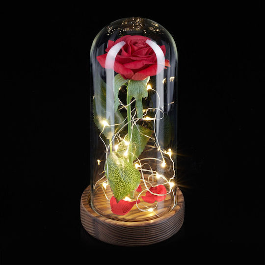 Relaxdays Φωτιστικό Forever Rose