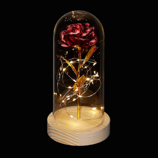 Relaxdays Φωτιστικό LED Forever Rose