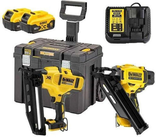 DEWALT DCK246P2T Σετ 2 Καρφωτικά Brushless 18V με 2 Μπαταρίες 5Ah και Θήκη