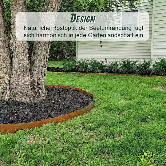 Relaxdays Lawn Edging Rust Look