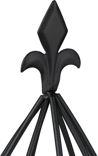 Relaxdays Climbing Plant Supports Set 2 Onion-shaped Black