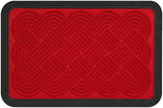 Relaxdays Covoraș de Intrare Roșu x60 cm Relaxdays Covoraș de Intrare Roșu x60 cm