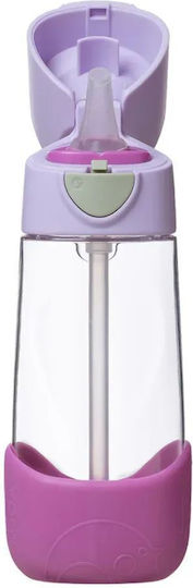 B.Box Kids Tritan Plastic Water Bottle with Straw Purple 450ml