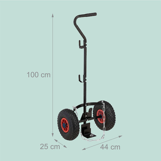Relaxdays Sistem pentru Transportul / Ridicarea Încărcăturilor de Culoare Roșie