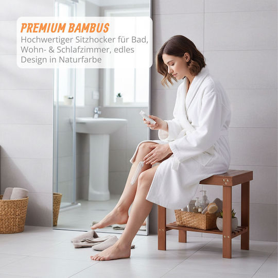 Relaxdays Кафяв Органайзер за Вана