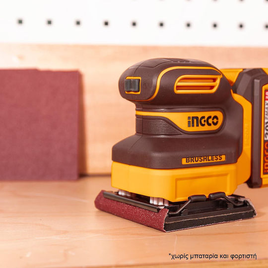Ingco CSHSLI2024 20V Solo Cordless Palm Sander