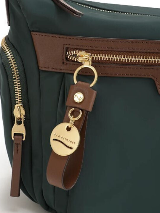 Green Fabric Women's Shoulder Bag