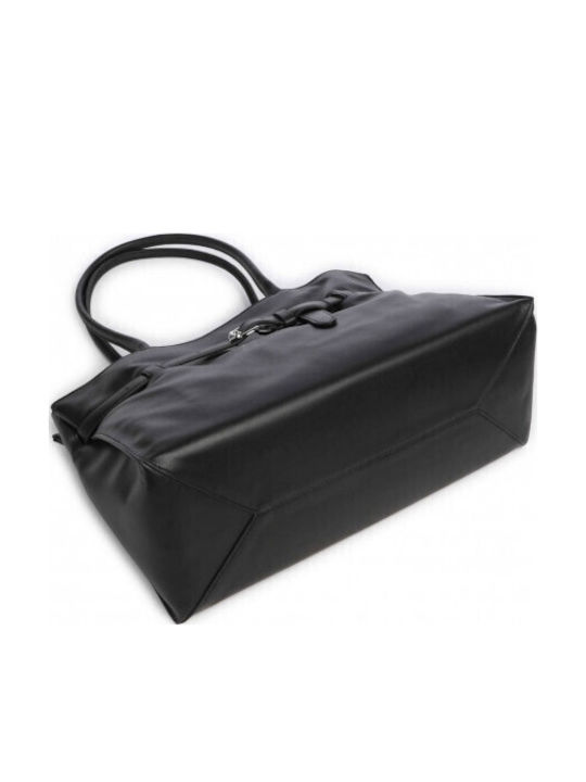 Geantă Shopper de Damă din Piele Neagră