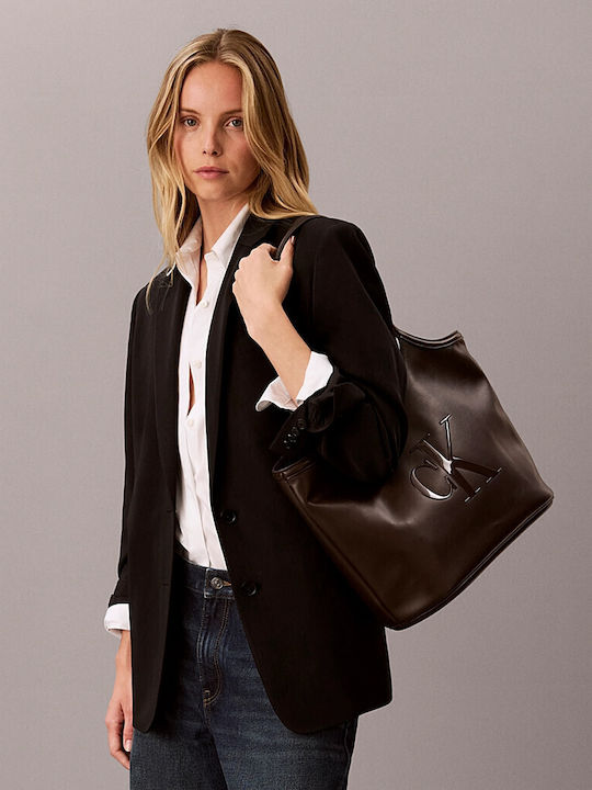 Monogram Γυναικεία Tote Τσάντα Καφέ