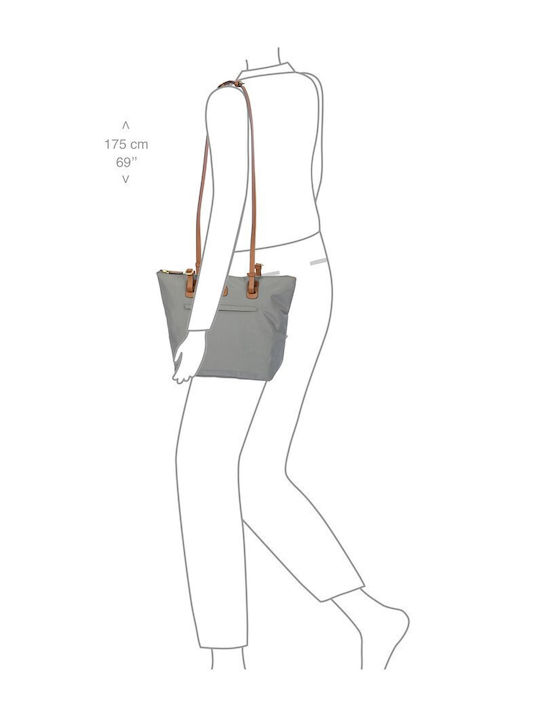 Damen-Shopper-Tasche Grau