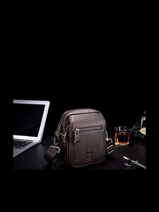 Leder Herren Schulter / Crossbody Braun Tasche