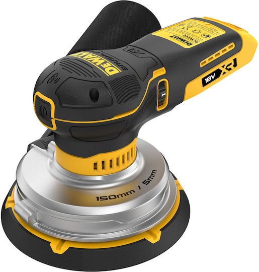 DCW230P2 150mm 18V Cordless Palm Random Orbital Sander 2x5Ah with Variable Speed Control and Dust Extraction System