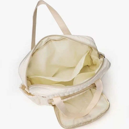 Queen Mother Shoulder/Handbag Diaper Bag Beige 36x31x11 cm