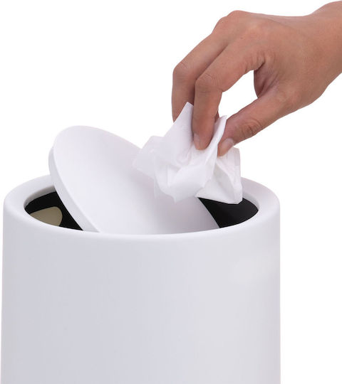 Relaxdays Coș de Baie din Plastic 6 l Alb
