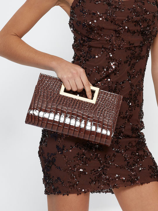Croco Women’s Crocodile Brown Handbag