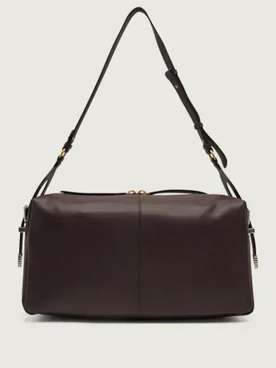 Brown Leather Women's Shoulder Bag