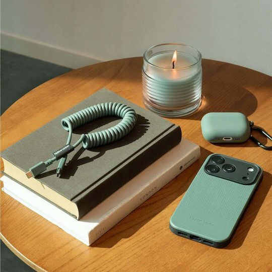 Native Union Pop Spiral Cable USB-C male - USB-C 60W Πράσινο 1.2m