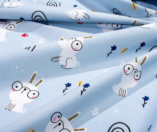 Dimcol Bebe Rabbit Garden 584 Σετ Πολύχρωμο 120x160cm 31111121063