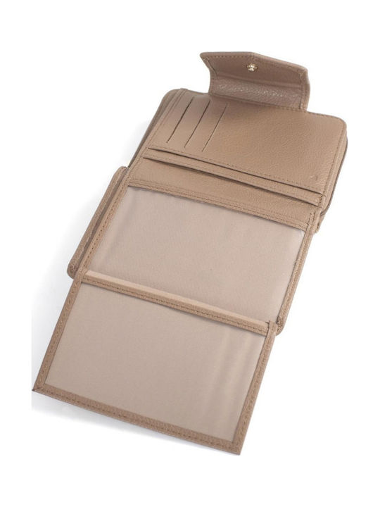 Braune Damenlederbrieftasche mit RFID