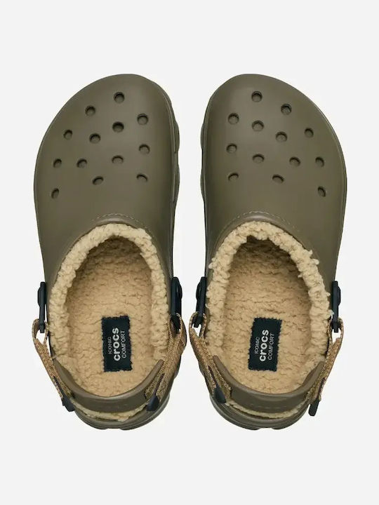 Crocs All Terrain Lined Clog Σαμπό Καφέ
