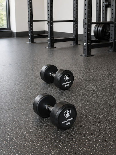 MegaFitness Βαράκι Στρογγυλό Λαστιχένιο 1 x 18kg