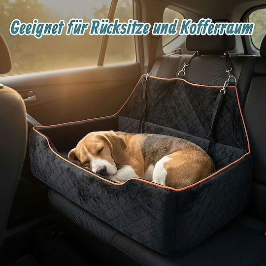 Relaxdays Scaun Auto pentru Câini Negru