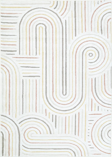 Royal Carpet Σετ Lora 04 Αστέρια Εκρού 133x190cm