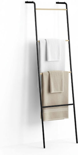 Relaxdays Schwarze Stand-Badematte