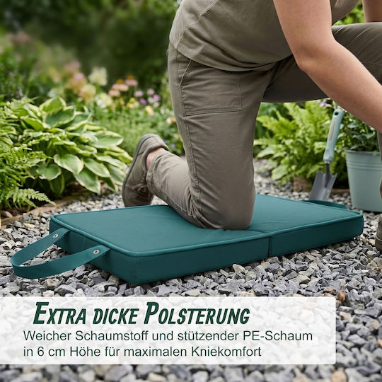 Relaxdays Folding Knee Cushion Dark Green