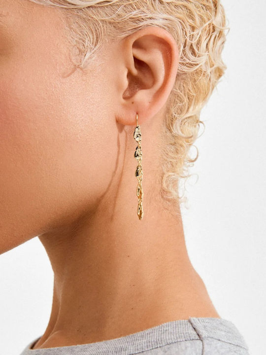 Pilgrim Eliyah Chain Earrings Gold-Plated 652612013 Brass