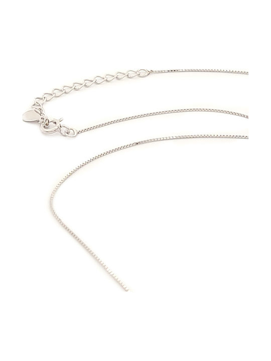 Marakis Family Necklace in Rose Gold Plated Silver Pink