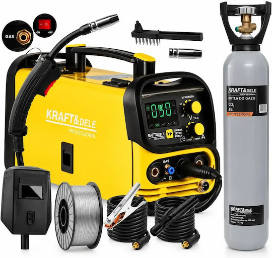 Kit de Sudură Kraft&dele 220a Mig Mag + Butelie Co2 de 8l Top18820