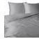 Detexpol Bettwäsche-Set aus Baumwolle 220x200 cm für Doppelbett mit 2 Kissenbezügen Light Grey