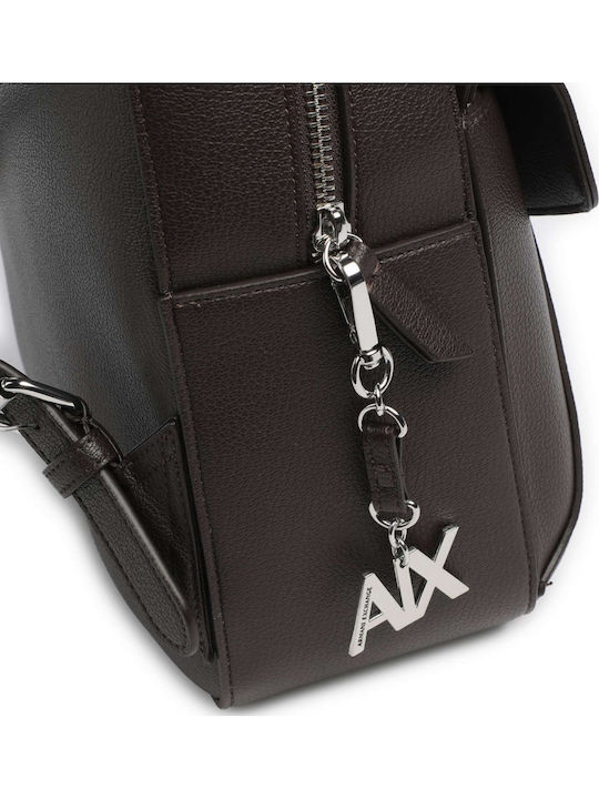 Armani Exchange Дамска Кожена Раница Кафява Armani Exchange Дамска Кожена Раница Кафява