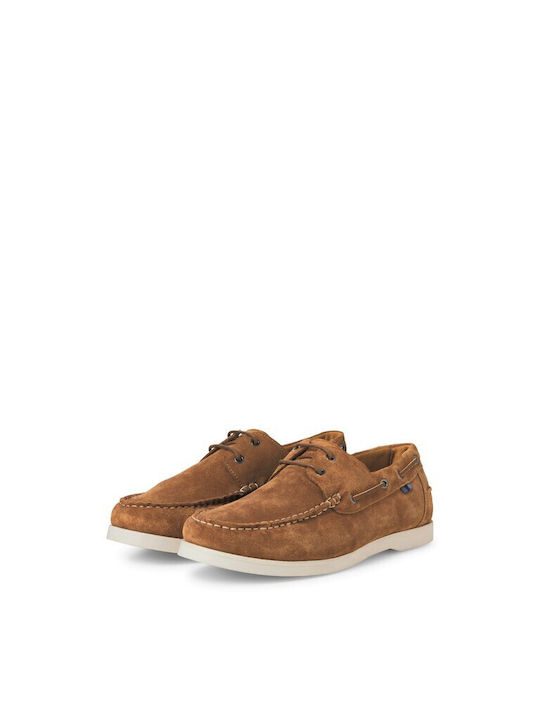 Jfwgolders Suede Men's Boat Shoes in Tabac Brown